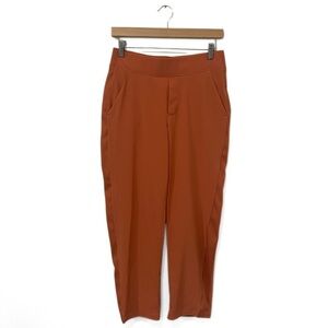 Athleta Orange Brooklyn High-Rise Wrinkle-Resistant Slim Fit Pants Size 4